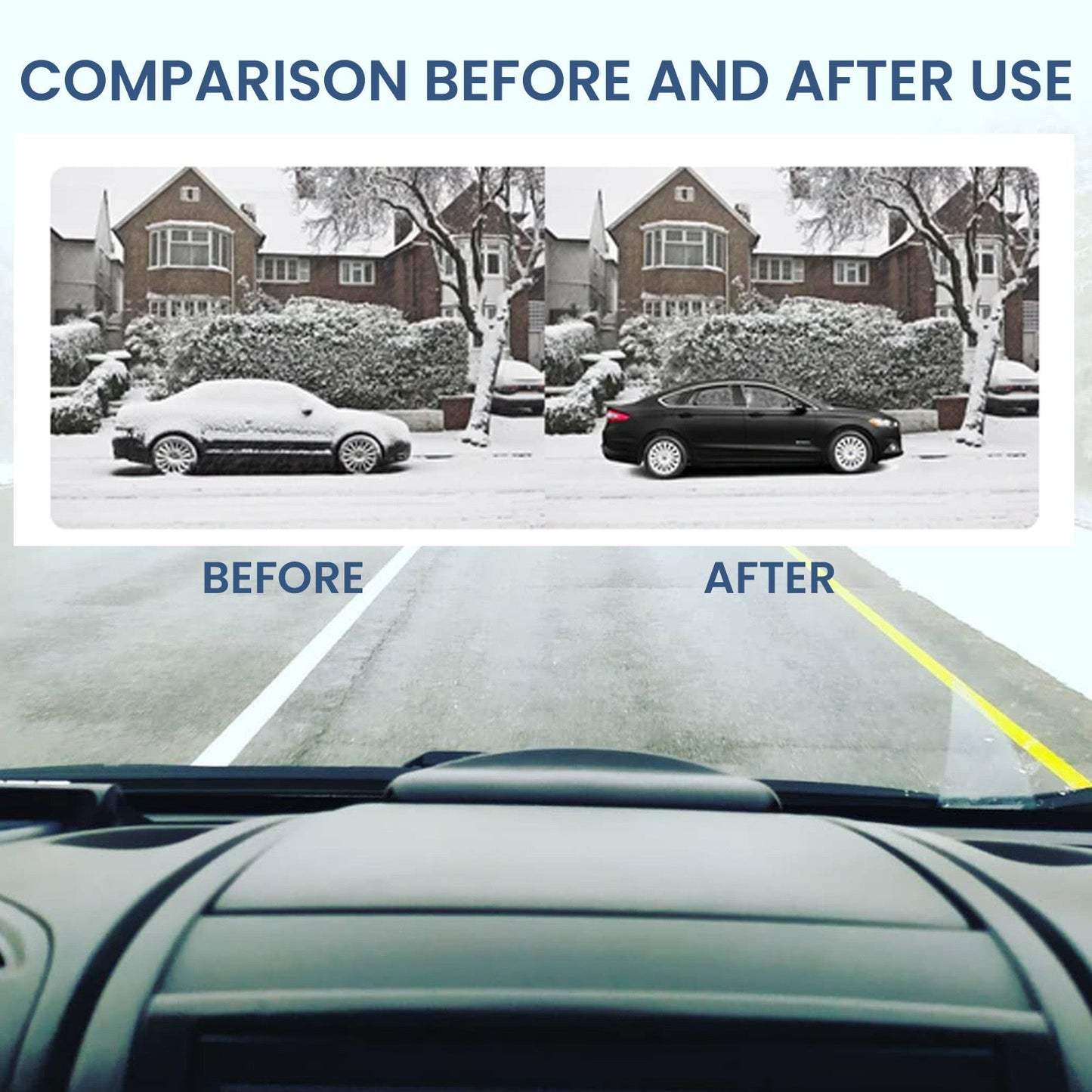 🔥LAST DAY 49% OFF - Magic Auto Windshield De-Icer Tool 🚗❄️