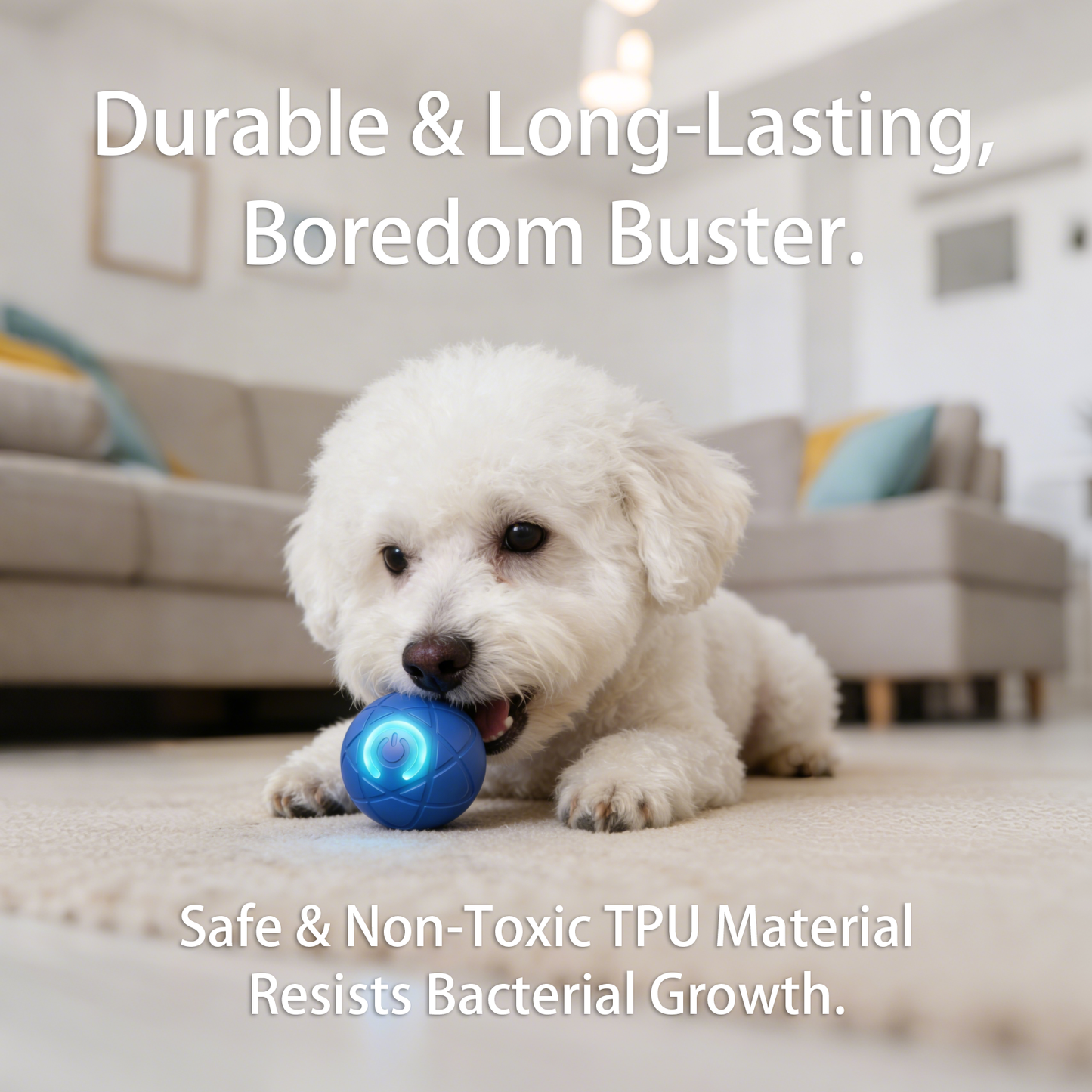 Shaky Ball Toy for Dogs, Vibrating Dog Ball, Shaky Ball Dog Toy, Automatic Moving Dog Toy Ball, Vibrating Ball for Dogs for Small, Medium, Large Dogs,Automatic Moving Dog Toy Ball for/Small/Medium/Large Dogs, USB Rechargeable