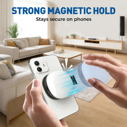Support de téléphone 3-en-1, miroir et lumière magnétique pour selfie