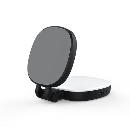 Support de téléphone 3-en-1, miroir et lumière magnétique pour selfie
